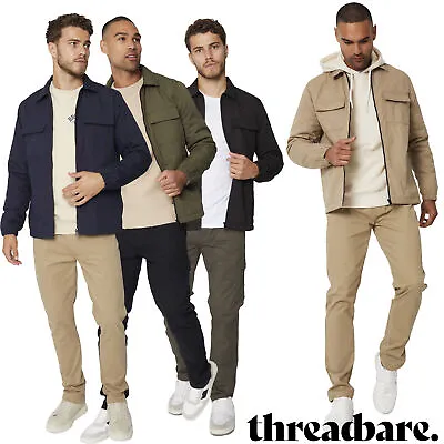 Buy Threadbare Mens Threadbare  Zipped Cotton Multi-Pockets Shaket Jacket • 29.99£