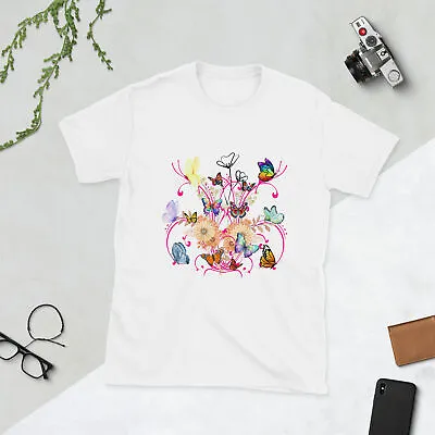 Buy Cute Florals Butterflies ,  T-Shirt Floral Graphic Tees Butterfly Tree T-Shirt • 18.50£