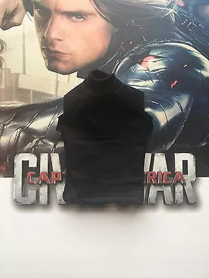 Buy Hot Toys Winter Soldier Civil War MMS351 Black T-Shirt Loose 1/6th Scale • 17.99£