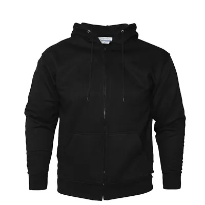 Buy Mens Zip Up Hoodies Hooded Sweatshirt Fleece Top Plain Hoody Jumper Jackets Pull • 16.49£