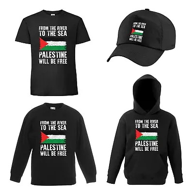 Buy P-10 Palestine T-SHIRT  Sweatshirt Hoodie Hat Cap PEACE Free Palestine Shirt • 7.99£