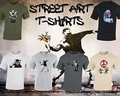 Buy Street Art T Shirts Cool Banksy Designs Graffiti Art Grime Modern Fashion • 8.99£