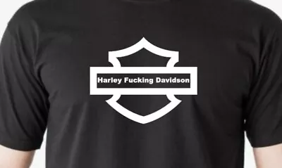 Buy Harley Fucking Davidson CUSTOM Design T-Shirt Size UK L 12/14 • 14.50£
