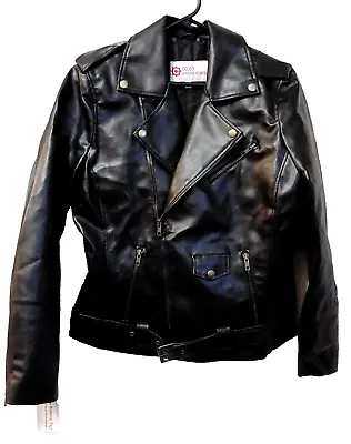Buy Riverdale South Side Serpents Black Faux Leather Jacket Medium Women Jr - NEW • 24.56£