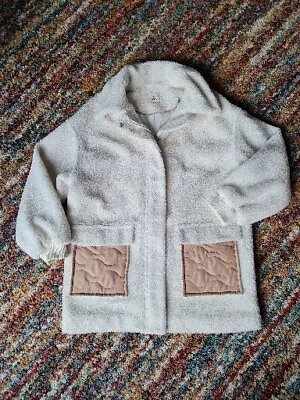 Buy TU Size 12 Beige Teddy Bear Coat Oversized Jacket. Spring Jacket • 7.90£