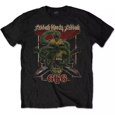 Buy BLACK SABBATH  Unisex T- Shirt -  Bloody Sabbath 666  - Black  Cotton  • 17.99£