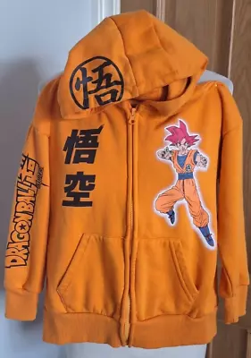 Buy Orange GOKU SUPER SAIYAN GOD Dragonball Hoodie Sweatshirt Top Age 7-8 Years • 4.99£