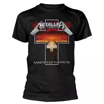 Buy Metallica Master Of Puppets Cross  Negro Camiseta NEW OFFICIAL • 16.59£