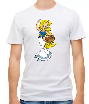 Buy Geriatrix Asterix White/Black Short Sleeve Men T Shirt H516 • 9.98£