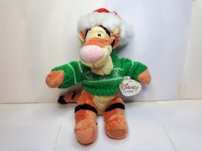 Buy Disney Store Tigger Plush Soft Toy - With Christmas Hat & Jumper Winnie The Pooh • 14.99£