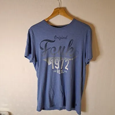 Buy FCUK  1972 T Shirt Size M Blue  • 9.50£