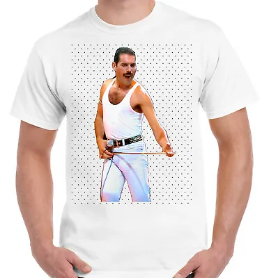 Buy Freddie Mercury Queen White Men Women Kids T Shirts Short Sleeve Gift Shirt • 9.49£