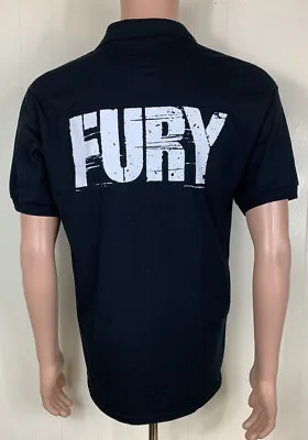 Buy FURY Cinemark 2014 Brad Pitt PROMO Movie Theater Polo Shirt Mens Medium • 20.22£