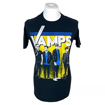Buy The Vamps T Shirt Medium Black Boyband T Shirt Band Tee Graphic Pop Music Tee • 28.57£