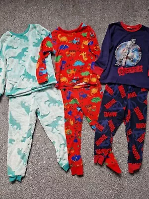 Buy Boys Pyjamas 5-6 Years Bundle Marvel Avengers & Dinosaurs George & Matalan  • 5.99£