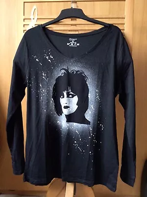 Buy Siouxsie Sioux, Siouxsie And The Banshees Spray Painted V Neck Long Sleeve 18/20 • 14£