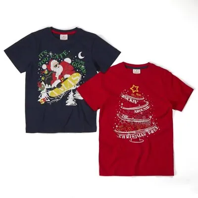Buy Boys & Girls Kids Christmas T-Shirt Unisex Cotton Xmas Novelty Gift 7-13Y ~ Abg • 4.15£