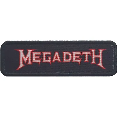 Buy MEGADETH Patch: LOGO OUTLINE: Red Printed Official Lic Merch Fan Gift £pb • 4.25£