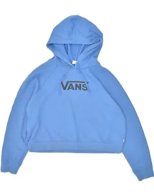 Buy VANS Womens Oversized Graphic Hoodie Jumper UK 14 Medium Blue Cotton UT78 • 11.72£