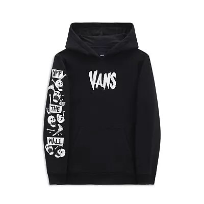 Buy VANS - Kids Skeleton Pullover Hoodie (8-14 Years) - Black - Boys L/S Hooded Top • 55£
