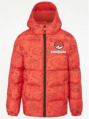 Buy Pokemon Red Fleece Lined Padded Coat, Age 10-11, Height 140-146 Cm • 39.99£