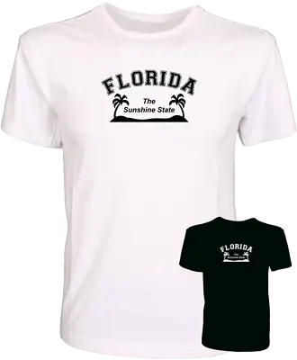 Buy Florida The Sunshine State America Usa Quality 100% Cotton T-shirt • 9.99£