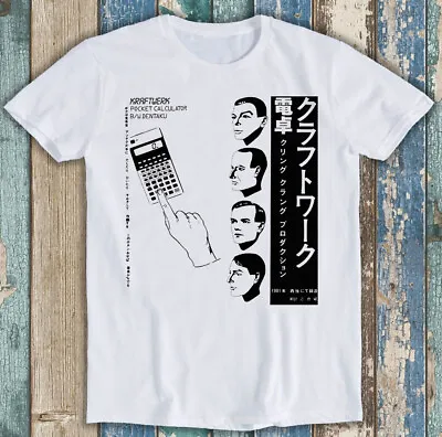 Buy Kraftwerk Japanese Pocket Calculator Dentaku Music Funny Gift Tee T Shirt M1482 • 7.35£