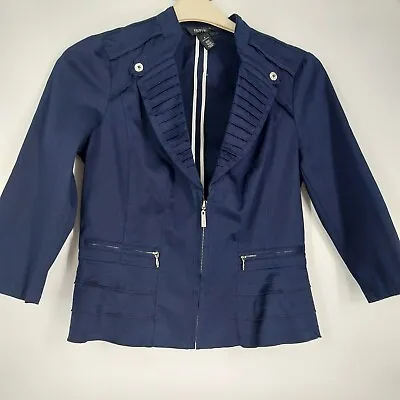 Buy White House Black Market Size 8 (usa 4) Blazer Cotton Jacket • 9.99£
