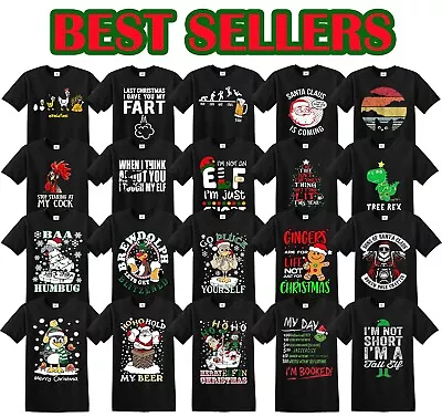 Buy Christmas T-Shirt Novelty Funny Santa Reindeer Xmas Gift Tshirt Joke Rude Top • 9.99£