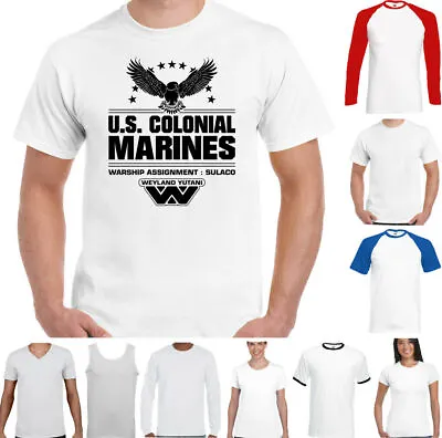 Buy ALIEN T-SHIRT Mens Nostromo US Colonial Marines Prometheus Covenant Weyland Top • 11.99£