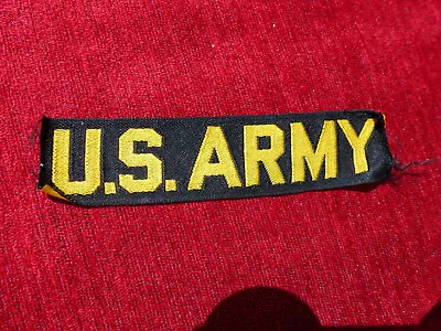 Buy Genuine Us Army Chest Tape Badge Patch M51 Black / Gold Early Vietnam War • 9.99£