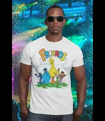 Buy Men's Sesame Street Beach Party T Shirt XS S M L XL XXL Retro Famous Forever Top • 17.99£