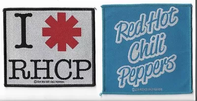 Buy Lot Of 2 RED HOT CHILI PEPPERS Woven SEW-ON PATCHES Official Licensed Merch • 6.99£