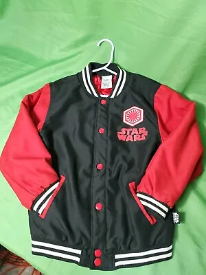 Buy Exclusive Disney Store Kylo Ren Varsity Jacket Sz 5/6 Kids Star Wars First Order • 30.54£