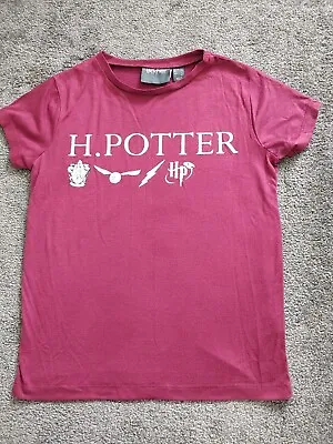 Buy Ladies Burgundy Harry Potter T Shirt Size 6 • 4.50£