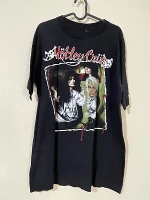 Buy Motley Crue Dr Feelgood Tour 89/90  Men's T-shirt Used Size L  R22 Vintage • 149.99£