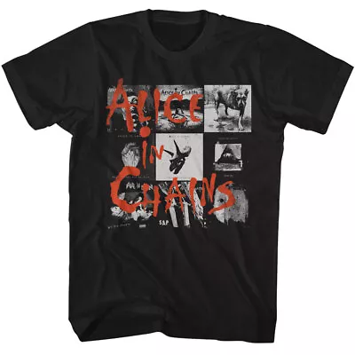 Buy Alice In Chains 9 Different Album Cover Men's T Shirt Rock Band Tour Merch • 50.12£