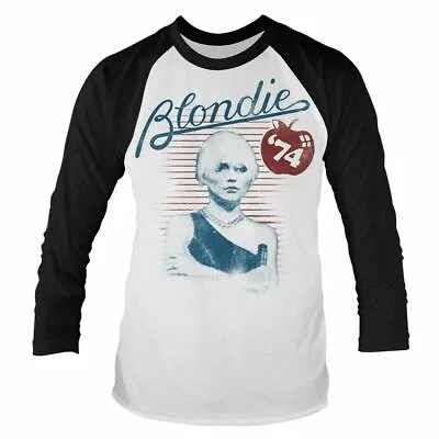 Buy Official Blondie Apple 74 Raglan Baseball T Shirt 3/4 Length Sleeve Blondie Tee • 14.21£