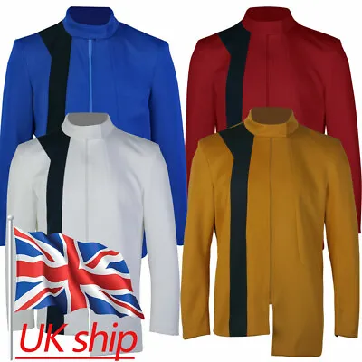 Buy For Discovery 4 Starfleet Red Uniform Cosplay Mens Yellow Blue White Jacket Coat • 34£