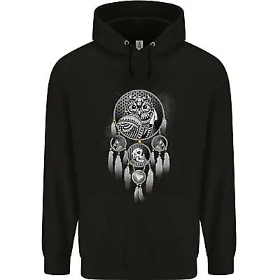 Buy Bring The Nightmare Tribal Owl Skull Gothic Mens 80% Cotton Hoodie • 24.99£