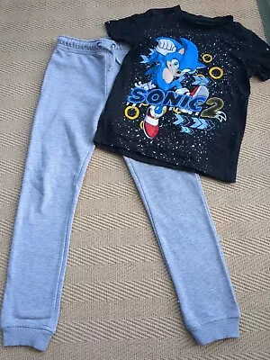 Buy Boys Brand New Tracksuit Bottoms And Sonic T-shirt Aged 9 Years • 5.90£