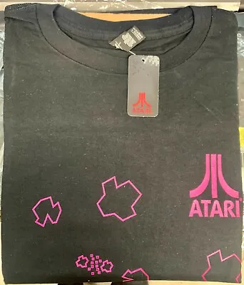 Buy ATARI T-Shirt, Large  Black With Pink Asteroids • 10.79£