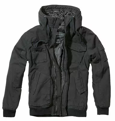 Buy Brandit Jacket Men's Jacket Military Vintage Winter Bronx Jacket Black • 107.05£