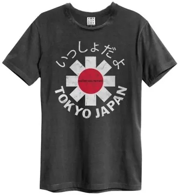 Buy Red Hot Chili Peppers Tokyo Japan Amplified Vintage Charcoal / Black  T Shirt • 22.01£