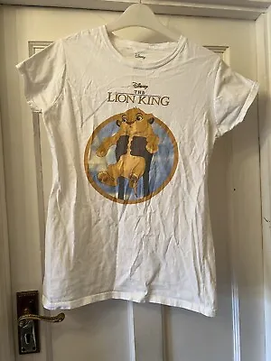 Buy Disney The Lion King White 100% Cotton T-Shirt, XL • 9.95£