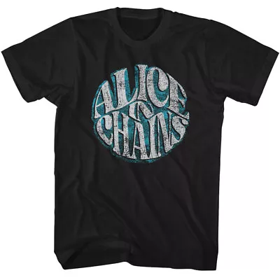 Buy Alice In Chains Chalk Circle Name Logo Men's T Shirt Rock Band Tour Merch • 40.06£