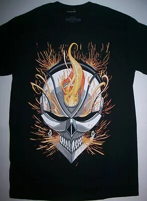 Buy Marvel Ghost Rider Face Adult Unisex T-Shirt - Available Sm, Med & Lg. • 11.57£