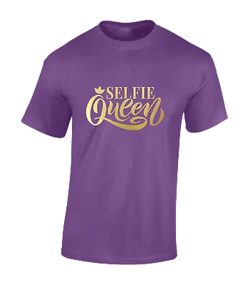 Buy Selfie Queen Mens T Shirt Cool Fashion Design Casual Summer Top Cute Meme New • 8.99£