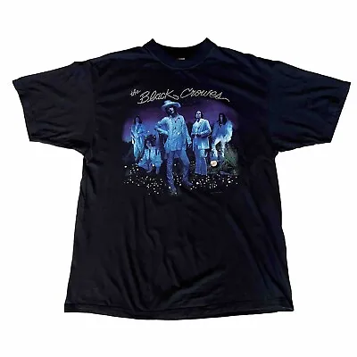 Buy Vintage The Black Crowes Band T Shirt 1999 Black XL Short Sleeve Rare • 80£