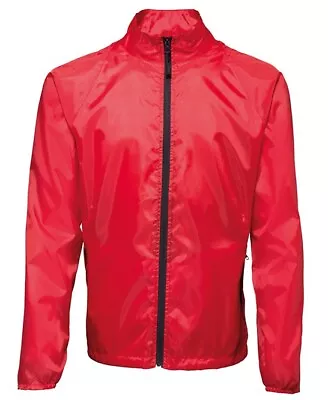Buy Men's 2786 Contrast Fold Away Shower Proof Full Zip Lightweight Jacket Top Size • 9.29£